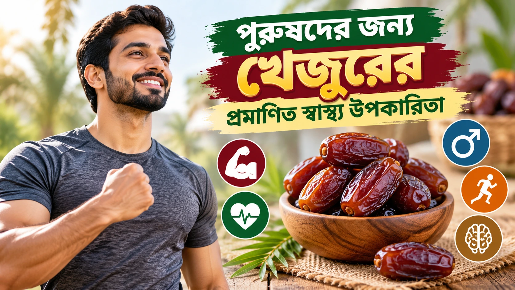 পুরুষদের জন্য খেজুরের প্রমাণিত স্বাস্থ্য উপকারিতা