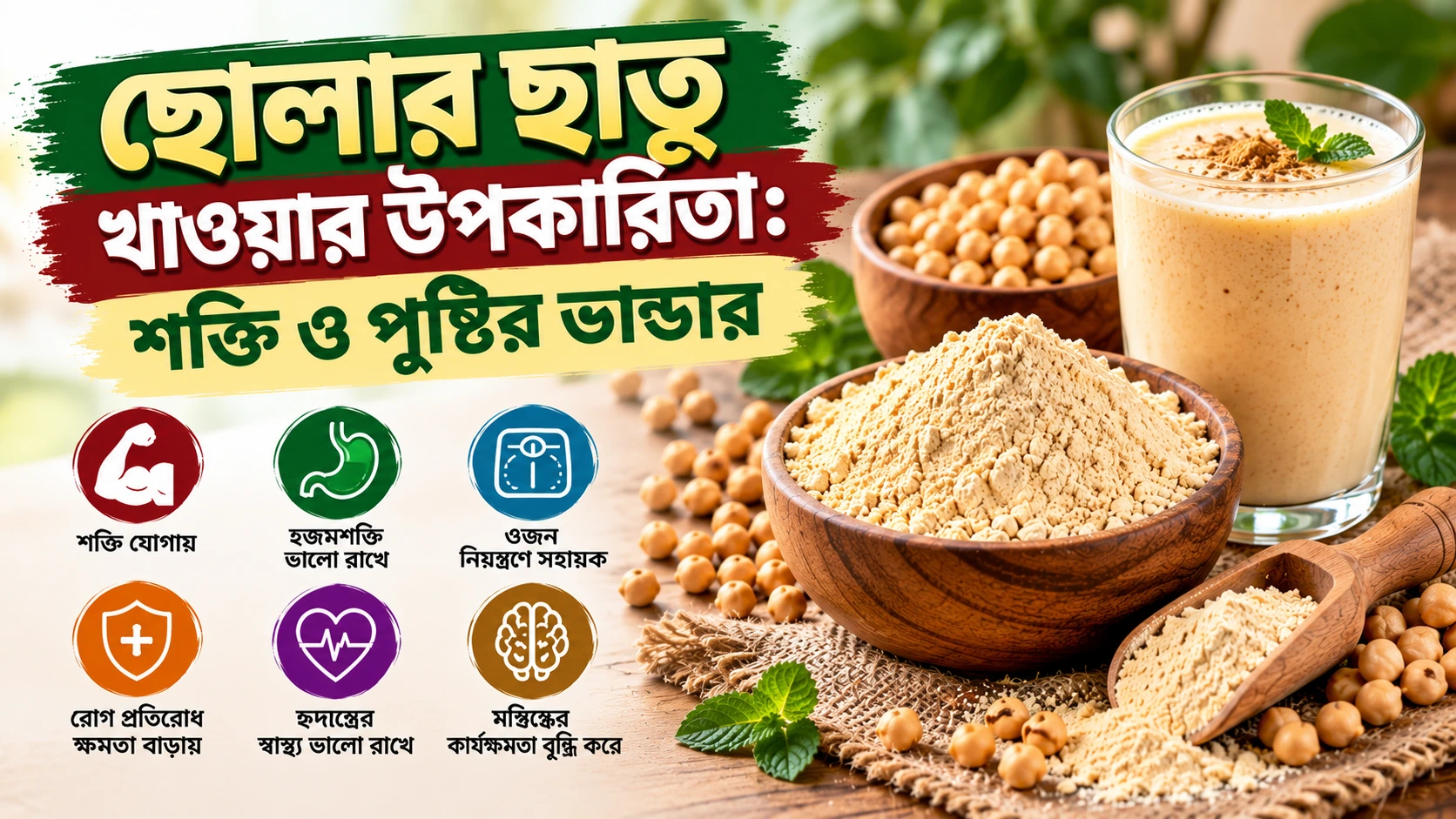 ছোলার ছাতু খাওয়ার উপকারিতা