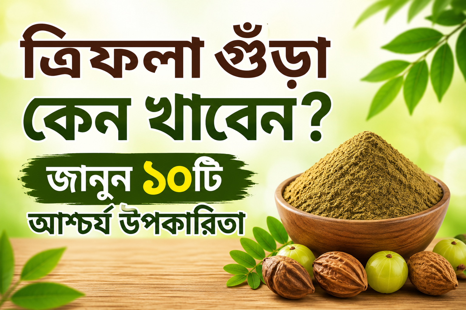 ত্রিফলা গুঁড়া কেন খাবেন