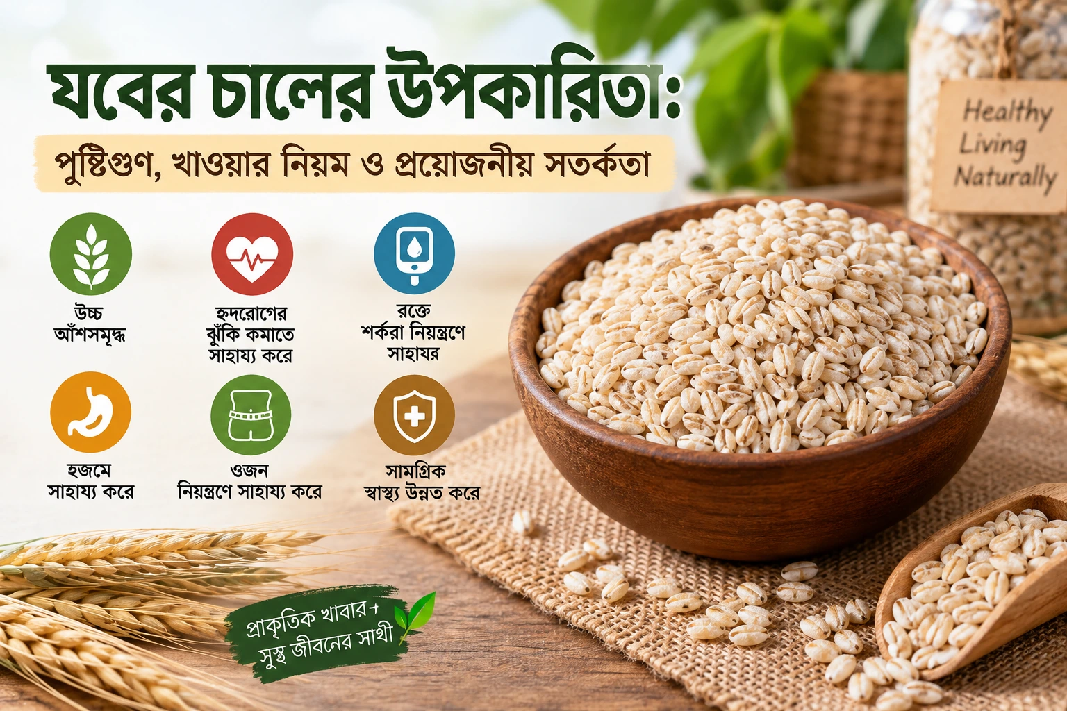যবের চালের উপকারিতা