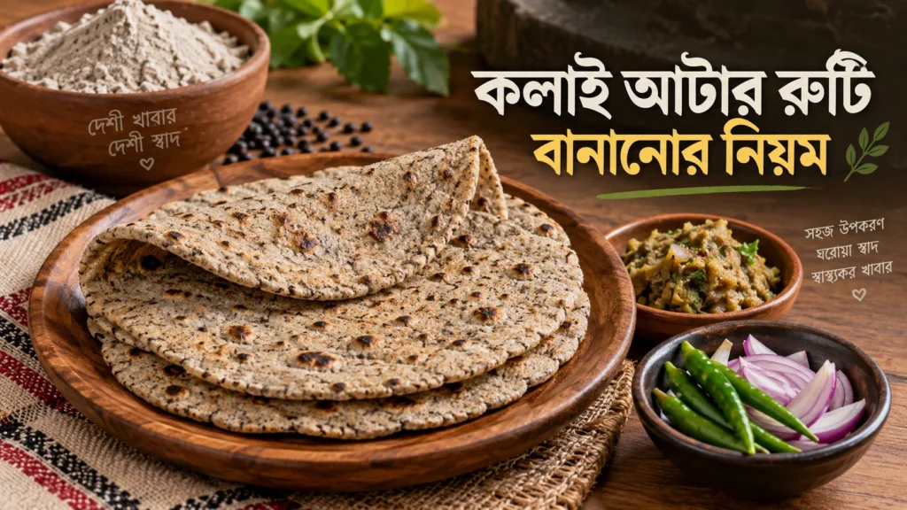 কলাই আটার রুটি বানানোর নিয়ম